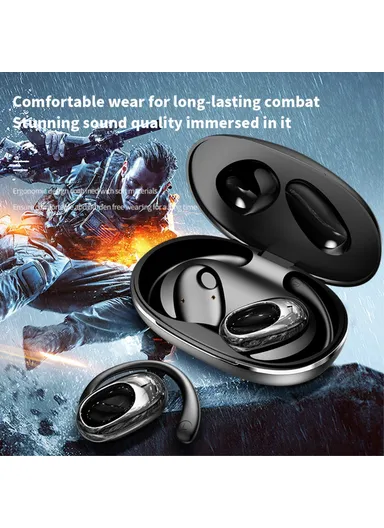 400mAh Wireless Bluetooth-compatible Earphones Air Conduction Sport Running Earhook Open-Ear Headset YX39 - Pink