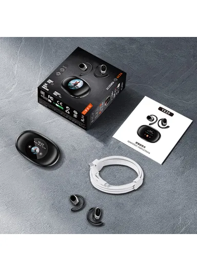 400mAh Wireless Bluetooth-compatible Earphones Air Conduction Sport Running Earhook Open-Ear Headset YX39 - Pink