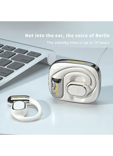 OWS Bluetooth-compatible Music Earphone Ear Hook Wireless Noise Reduction Headset X3 - Champagne Gold