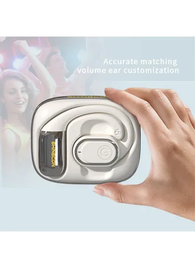 OWS Bluetooth-compatible Music Earphone Ear Hook Wireless Noise Reduction Headset X3 - Champagne Gold