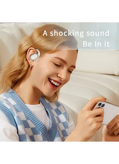 OWS Bluetooth-compatible Music Earphone Ear Hook Wireless Noise Reduction Headset X3 - Champagne Gold