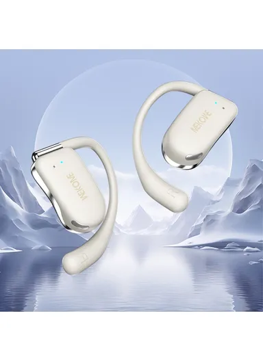 510mAh OWS Bluetooth-compatible Earhook Headset Wireless Earphone with Charging Case Beluga S2 - Beige