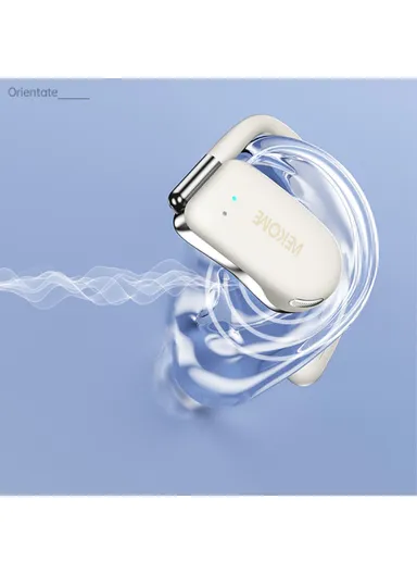 510mAh OWS Bluetooth-compatible Earhook Headset Wireless Earphone with Charging Case Beluga S2 - Beige