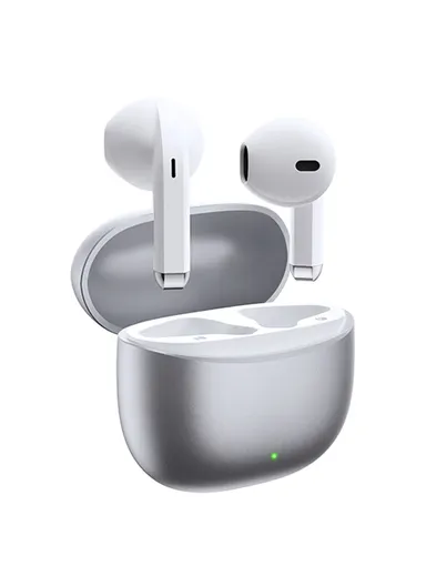 Wireless Earbuds Zinc Alloy, Wireless Stereo Bluetooth-compatible Earphones AlloyBuds M6- Silver