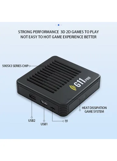 Game Console HD TV Box Dual System Android 9.0 128GB Storage G11 Pro+ - EU Plug