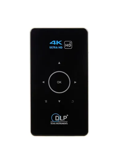 1GB+8GB Mini HD 4K Movie DLP Android Projector WiFi Bluetooth-Compatible Office Home Video Projector EU Plug C6