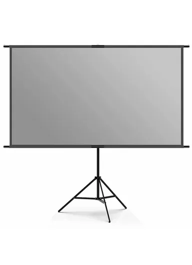 84 Inch Adjustable Height Grey Projector Screen 16:9 Anti-Light Curtain HD 4K Projection Screen with Tripod (L186 x W105 x H200-215)cm