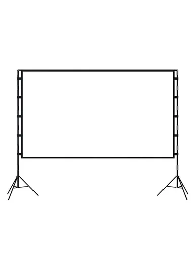 100-Inch 16:9 Projection Curtain Movie Projector Screen Home Theater Office with Stand &amp; Storage Bag (W221 x H125)cm