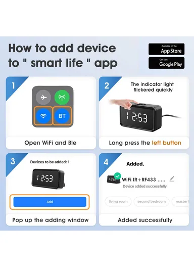 Remote Air Conditioner Fan WiFi Smart IR Infrared RF433 Remote Control Switch MG-YKQ102