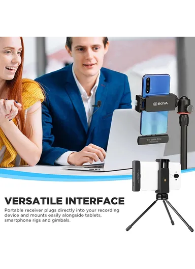 Dual Channel 2.4 GHz Wireless Microphone System for Android &amp; Type-C Devices BY-WM4 Pro K6