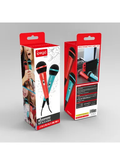 Gaming Microphones Double Wired Mic Kit with Switch PG-SW089 