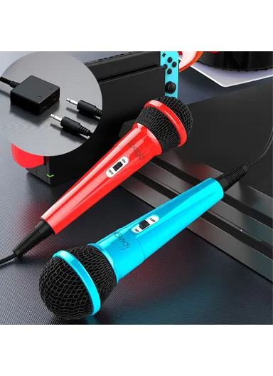 Gaming Microphones Double Wired Mic Kit with Switch PG-SW089 