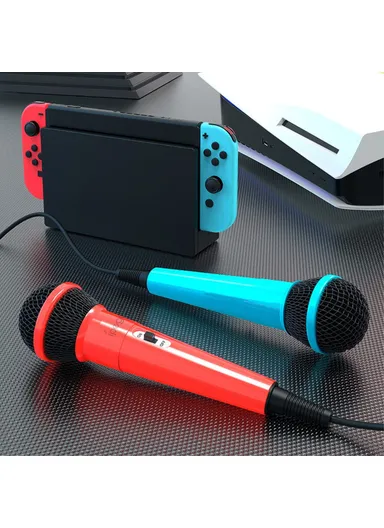 Gaming Microphones Double Wired Mic Kit with Switch PG-SW089 