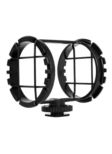 Microphone Shock Mount with Camera Hot Shoe for 40-48mm Mic Holder Camera Accessories BY-C03
