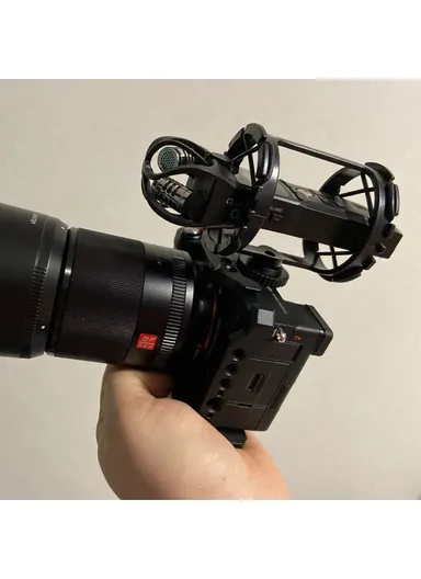 Microphone Shock Mount with Camera Hot Shoe for 40-48mm Mic Holder Camera Accessories BY-C03
