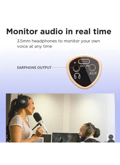 Bluetooth-compatible Wireless Microphone with RGB Light Karaoke Mic for Phone / Tablet / PC K11 - White