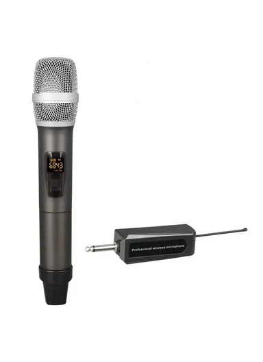 Portable Microphone Set with Receiver U-Band FM Wireless Microphone for Speaker Karaoke M-3