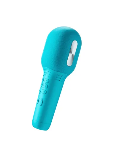 Cute Kids Wireless Karaoke Microphone Home Bluetooth Handheld Music Mic K9 - Blue