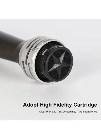 Handheld Wired Microphone Cardioid Dynamic Vocal Mic with 5m Cable for Speakers, Karaoke Singing Machine F8 