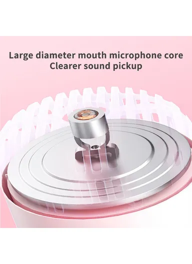 Singing Handheld Microphone Speaker Wireless Bluetooth-compatible Children Karaoke Mic k39 - Sky Blue