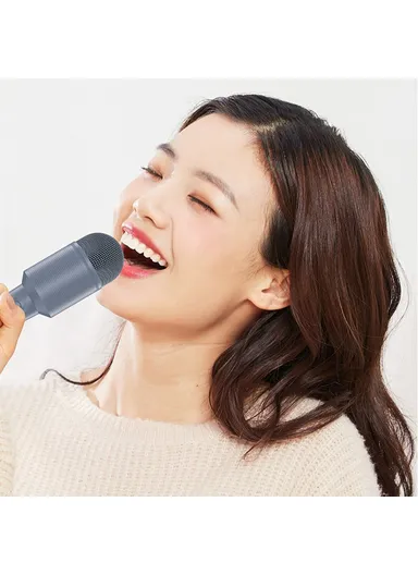 Wireless Karaoke Microphone Bluetooth Speaker Handheld Singing Recording Mic MC8 - Pink