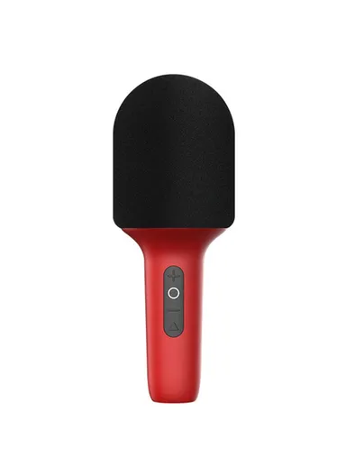 Wireless Karaoke Microphone Speaker Live Streaming Singing Bluetooth-compatible Mic k10 - Red