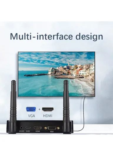 100m Wireless HDMI Transmitter and Receiver Set 1080P HDMI Adapter UHD200 
