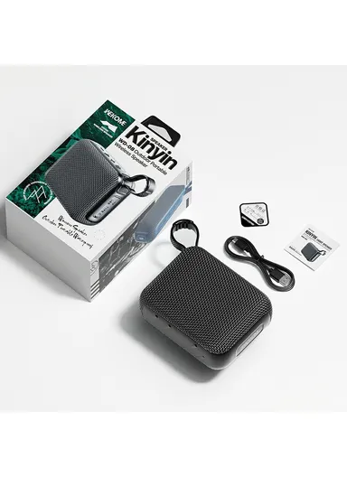 Rechargeable 1200mAh Bluetooth-compatible Speaker, Portable Wireless Audio Device with Long Battery Life WD-08 - Beige