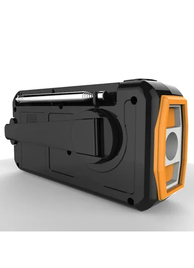 Outdoor Solar Power Hand Crank AM &amp; FM Radio Flashlight 4000mAh Power Bank EU Version 376
