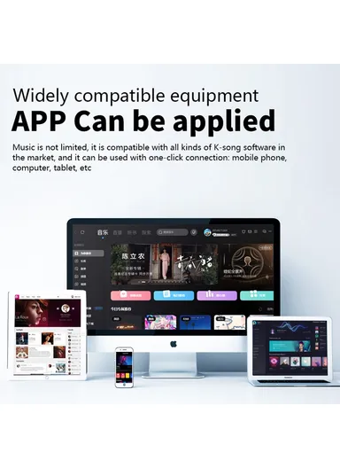 T97 Children Karaoke Machine Bluetooth-compatible Speaker Subwoofer with 1 Microphone - Green