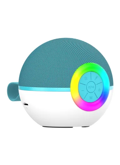 T97 Children Karaoke Machine Bluetooth-compatible Speaker Subwoofer with 1 Microphone - Green