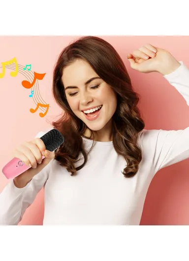 T97 Children Karaoke Machine Bluetooth-compatible Speaker Subwoofer with 1 Microphone - Green