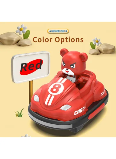 Double Player Bumper Car Remote Control Battle Bump Vehicles with Football Kit Q195 (L15 x W11.5 x H11.5)cm