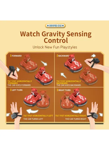 Double Player Bumper Car Remote Control Battle Bump Vehicles with Football Kit Q195 (L15 x W11.5 x H11.5)cm