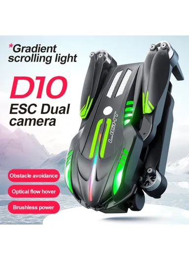 Obstacle Avoidance Brushless Motor Quadcopter HD Aerial Photography Remote Control Drone D10