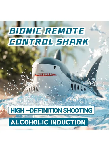1200mAh Remote Control Bionic Shark Camera Lens Design Electric Spray Water RC Toy S6