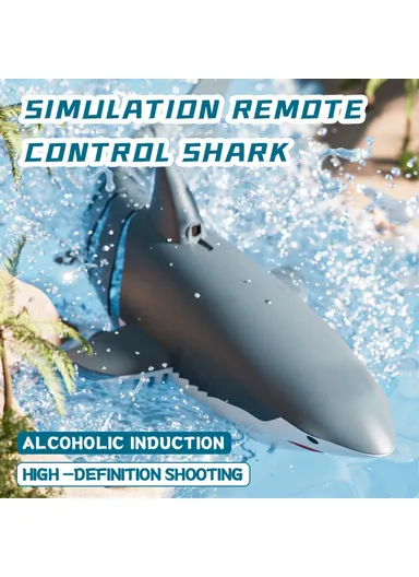 1200mAh Remote Control Bionic Shark Camera Lens Design Electric Spray Water RC Toy S6