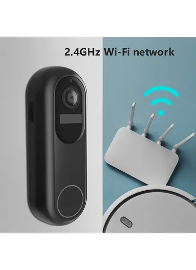 Tuya WiFi Video Doorbell PIR Motion Sensor Wireless Remote Home Video Voice Intercom T31 - EU Plug