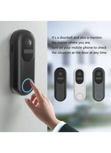 Tuya WiFi Video Doorbell PIR Motion Sensor Wireless Remote Home Video Voice Intercom T31 - EU Plug