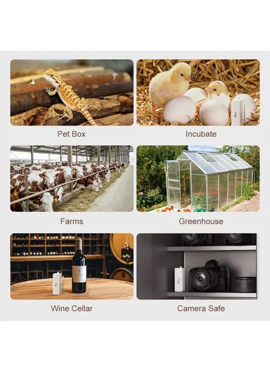 Zigbee Smart Home Temperature Humidity Detector Indoor Wireless Sensor WSD022 - White