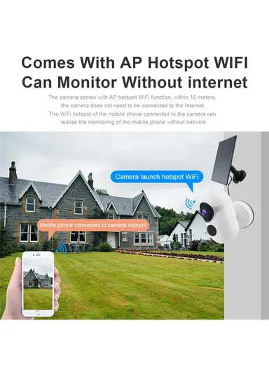 5200mAh Tuya Solar Camera HD Remote Low Power Battery Waterproof Dustproof Monitor Camera SN-S3T-SP