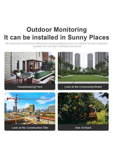 5200mAh Tuya Solar Camera HD Remote Low Power Battery Waterproof Dustproof Monitor Camera SN-S3T-SP