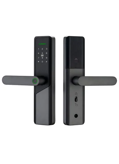 Fingerprint Smart Door Lock WiFi, Dynamic Passwords, NFC Electronic Lock A1 - Black