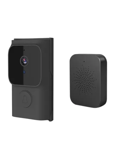 Smart Video Doorbell with Remote Voice Chat HD Night Vision Infrared Camera Y8 (APP: Tuya) - Black