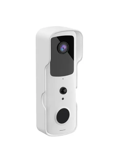 Tuya Wireless Home Video Doorbell Remote Monitoring WiFi Intercom Doorbell with App Control V30S - White