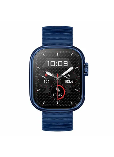 2.01-inch Display Smart Watch Bluetooth-compatible Talk Heart Rate Blood Pressure Monitor Health Bracelet ZW39 - Blue