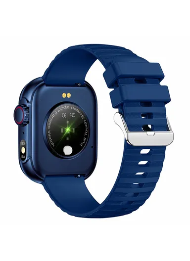 2.01-inch Display Smart Watch Bluetooth-compatible Talk Heart Rate Blood Pressure Monitor Health Bracelet ZW39 - Blue