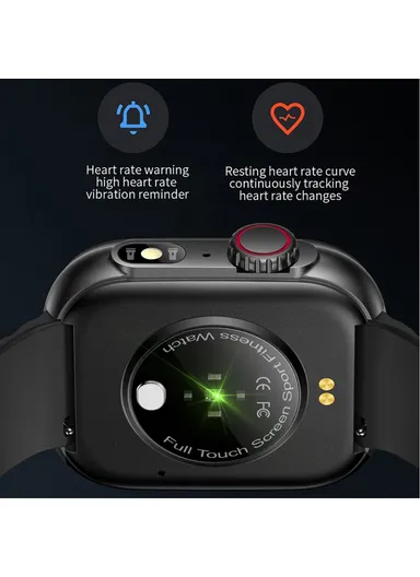 2.01-inch Display Smart Watch Bluetooth-compatible Talk Heart Rate Blood Pressure Monitor Health Bracelet ZW39 - Blue