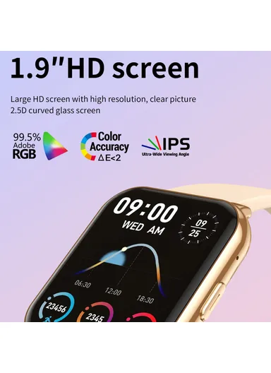 Bluetooth-compatible Offline Payment Smart Watch Blood Oxygen Blood Pressure Health Monitoring Sports Watch CY12 - Gold