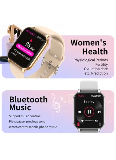 Bluetooth-compatible Offline Payment Smart Watch Blood Oxygen Blood Pressure Health Monitoring Sports Watch CY12 - Gold